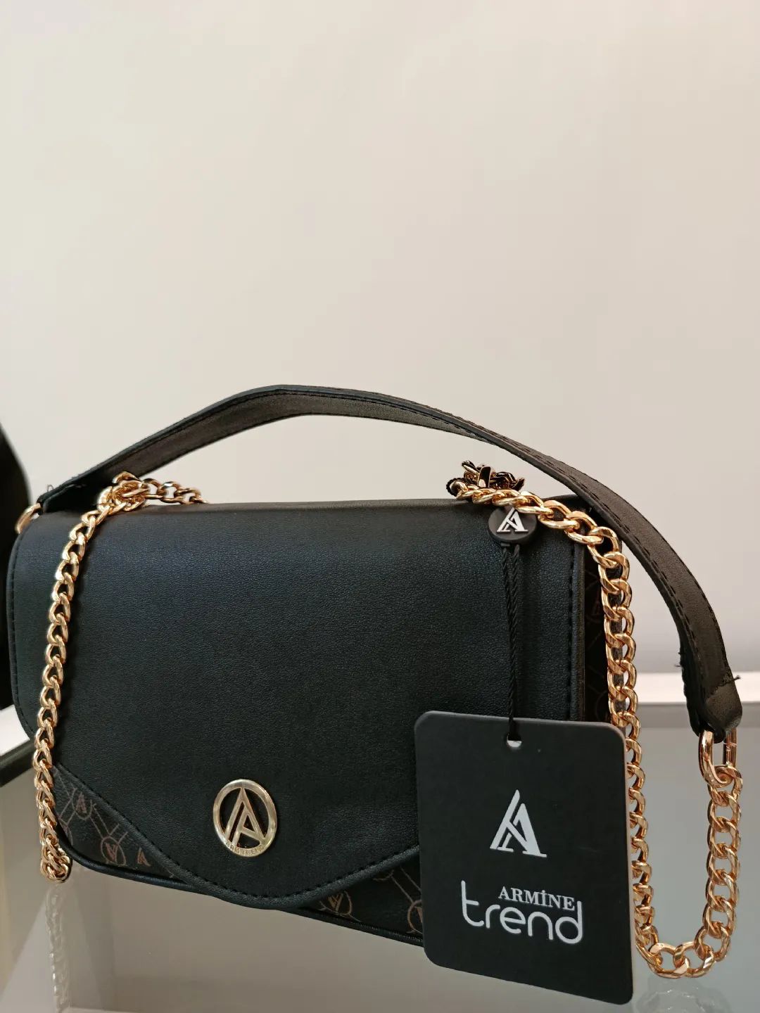 Armine Trend Aynal� Mektup �anta Siyah