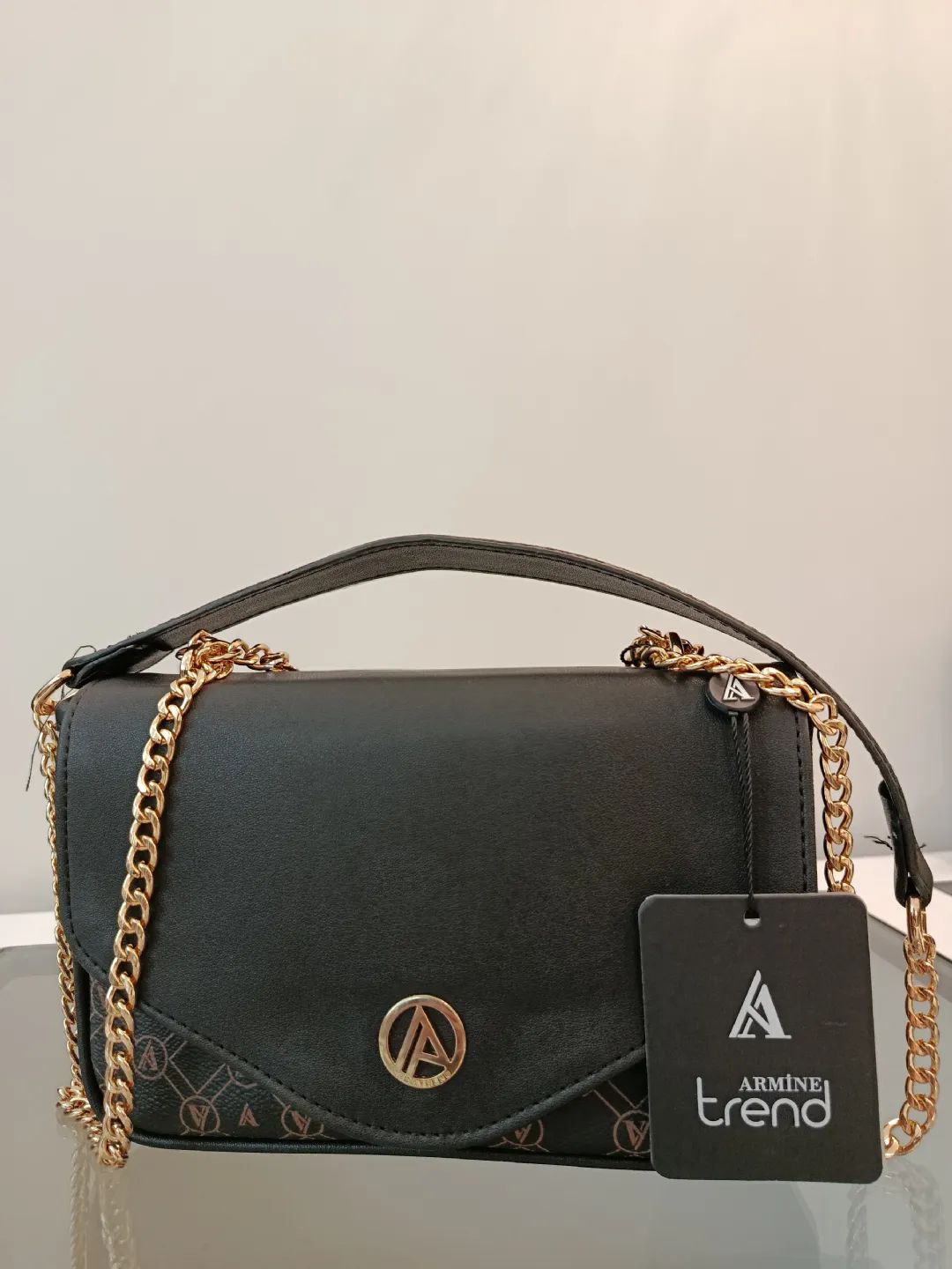 Armine-Trend-Aynali-Mektup-Canta-Siyah