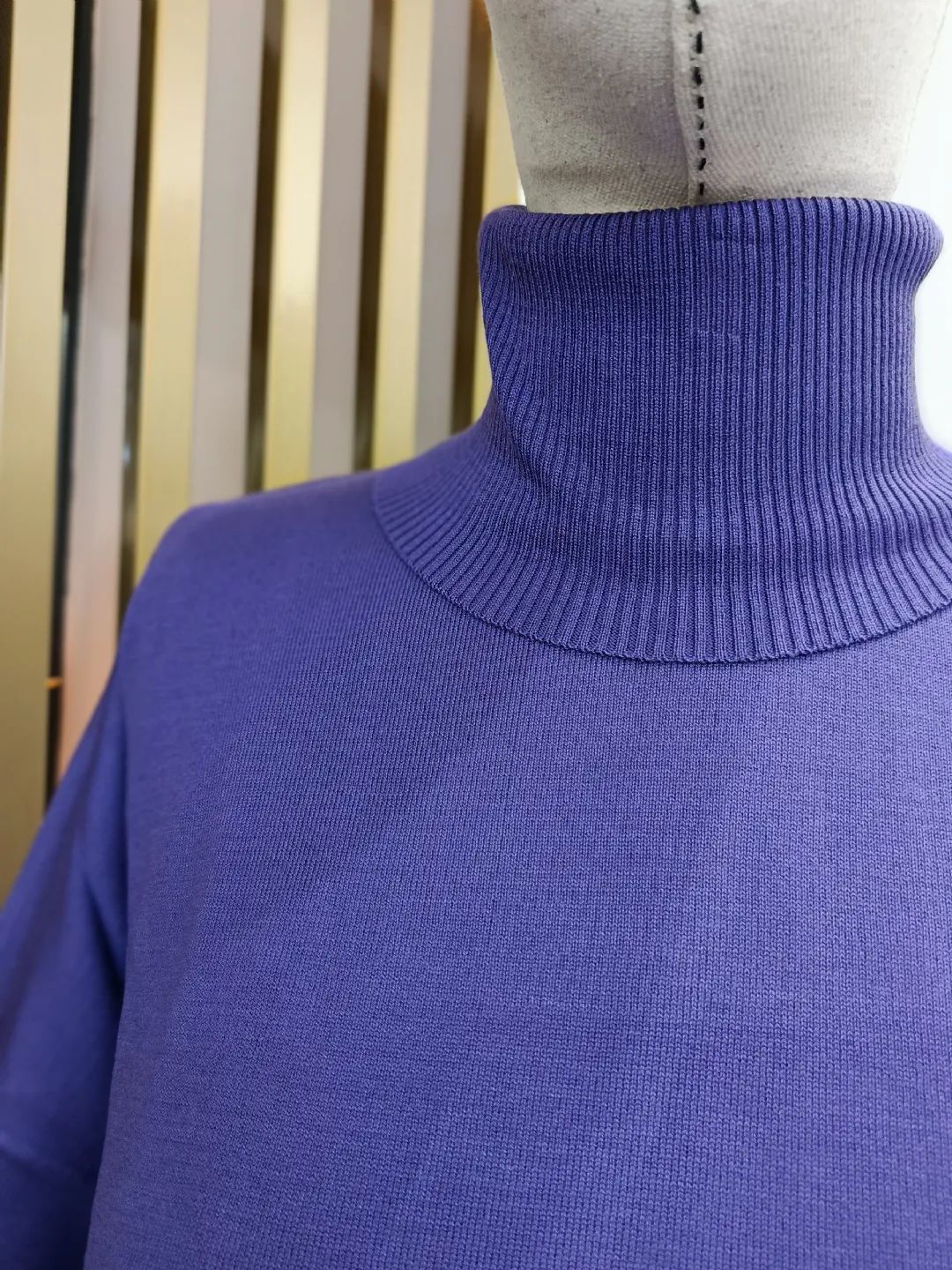 Balikci-Yaka-Basic-Triko-Tunik-Mor