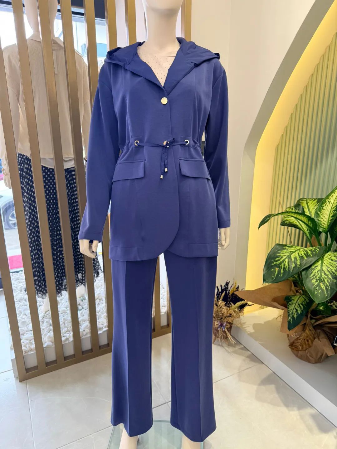 Bambu-Oysho-Takim-Lacivert