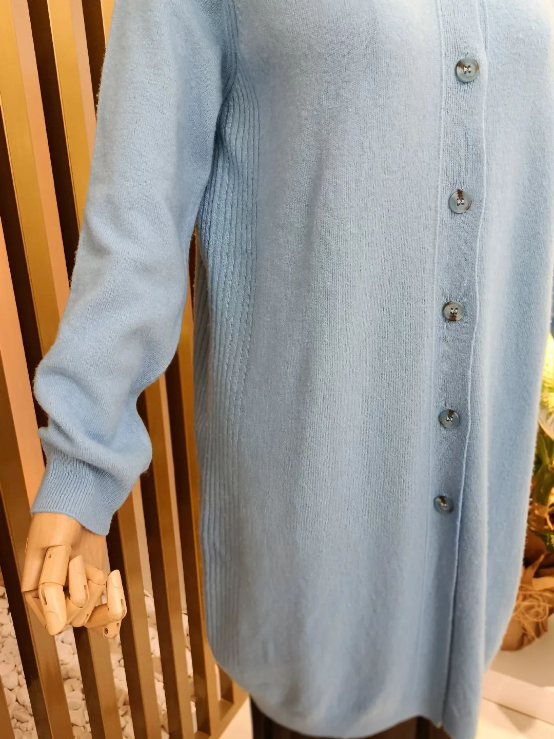 Basic Ka�mir Uzun H�rka Mavi