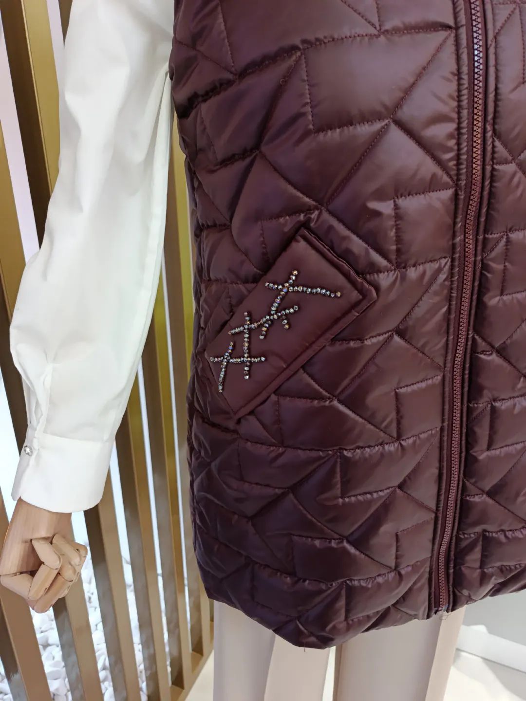 Cebi Ta�l� Kapitone Yelek Chery