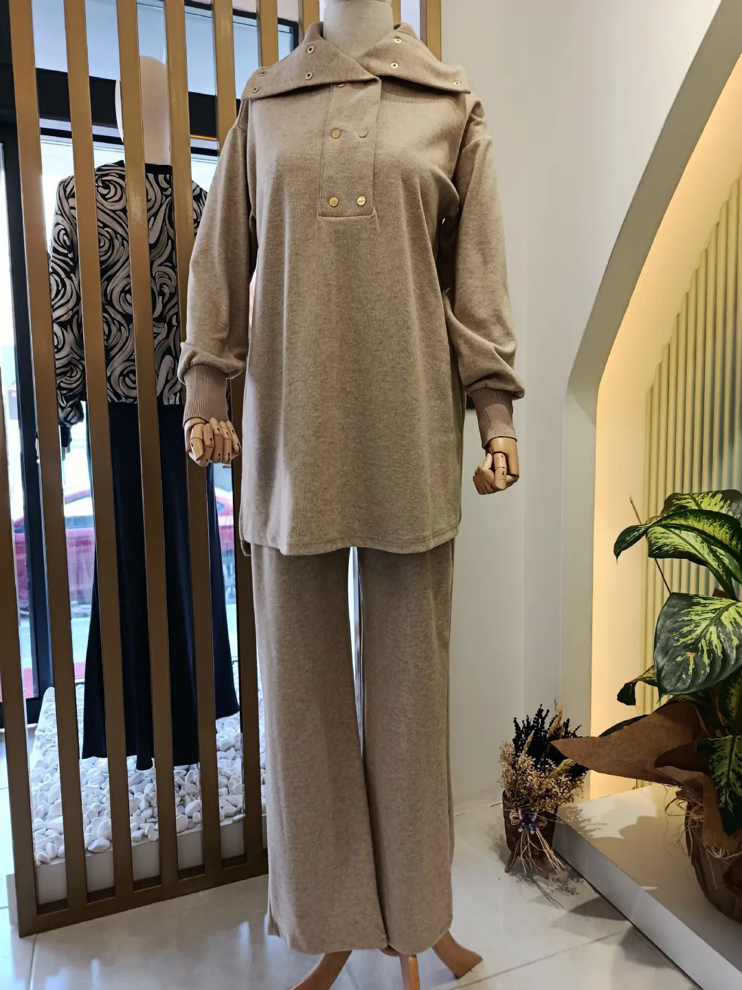 Citcit-Detayli-Triko-Takim-Bej