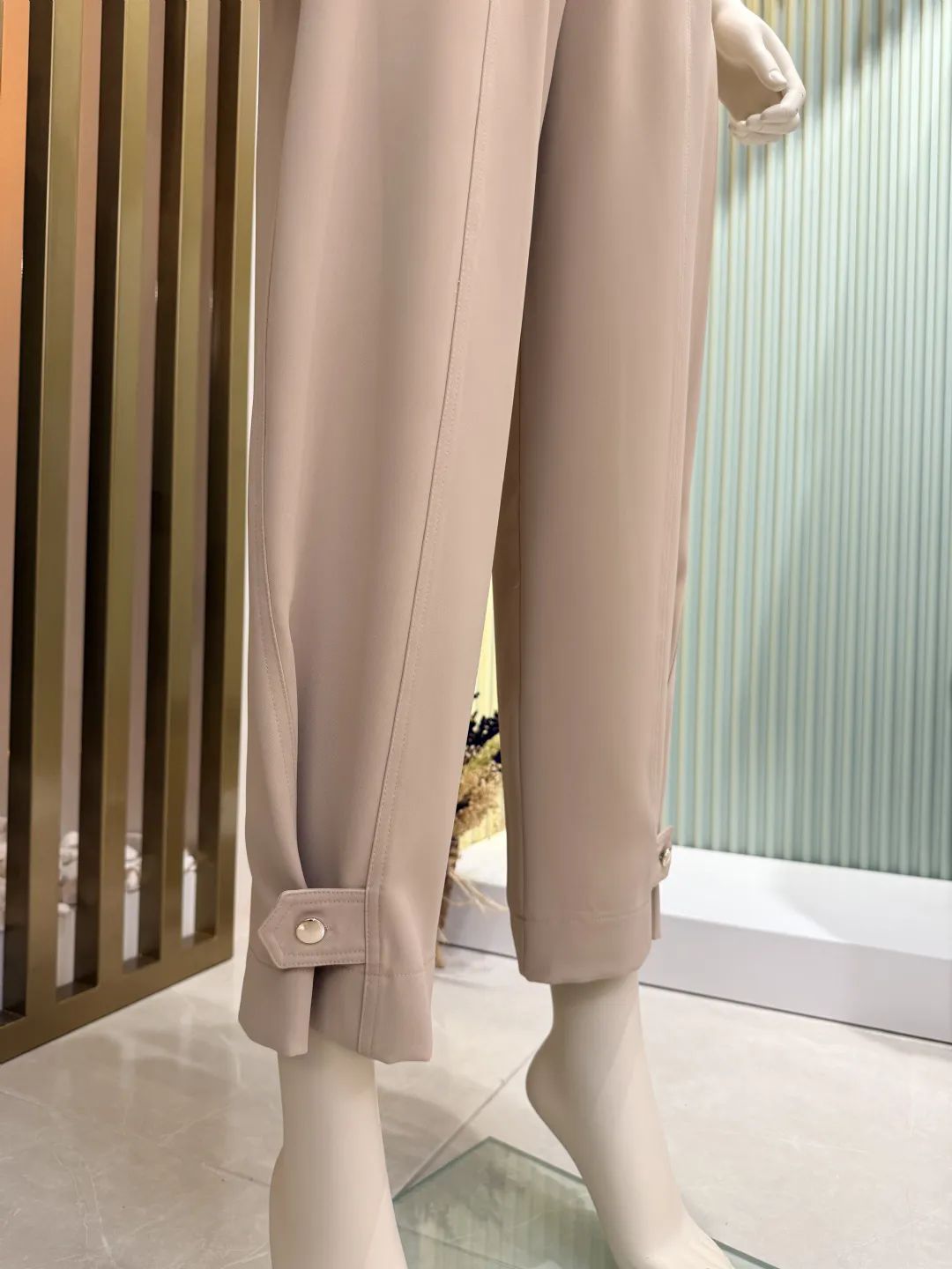 D��me detayl� �alvar pantolon Bej