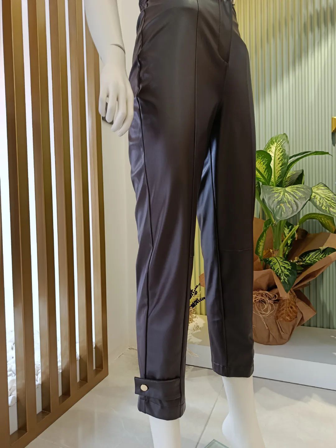 Deri Pantolon Ac� Kahve