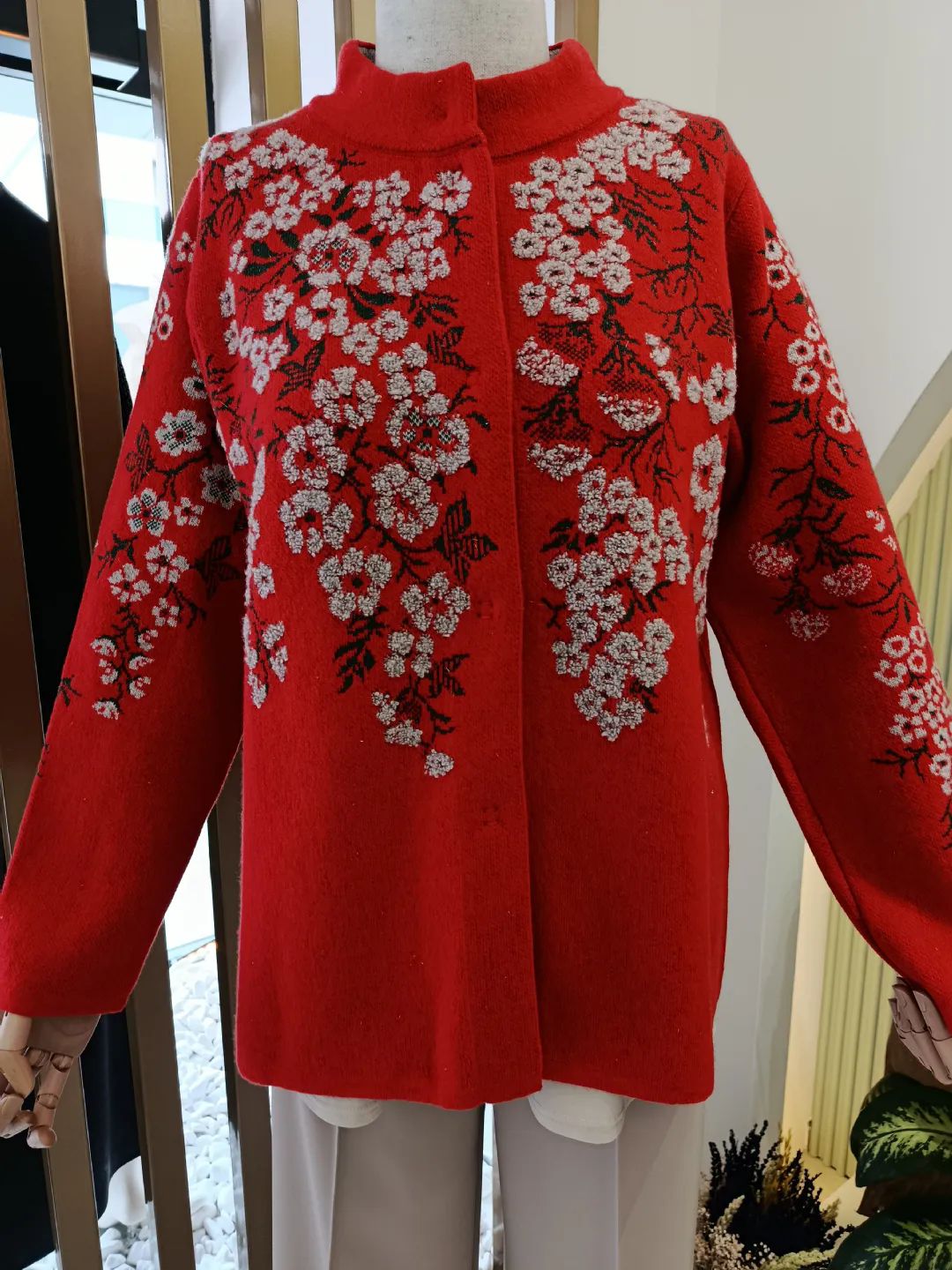 Dik Yaka P�t�rc�k �icekli Y�n Ceket Mercan