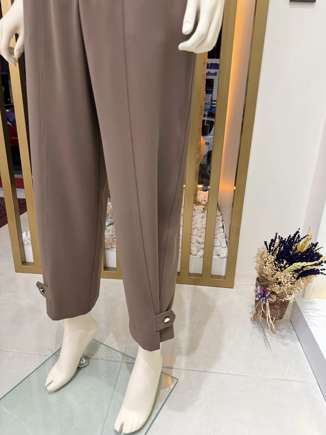 D��me Detayl� �alvar Pantolon Kahve