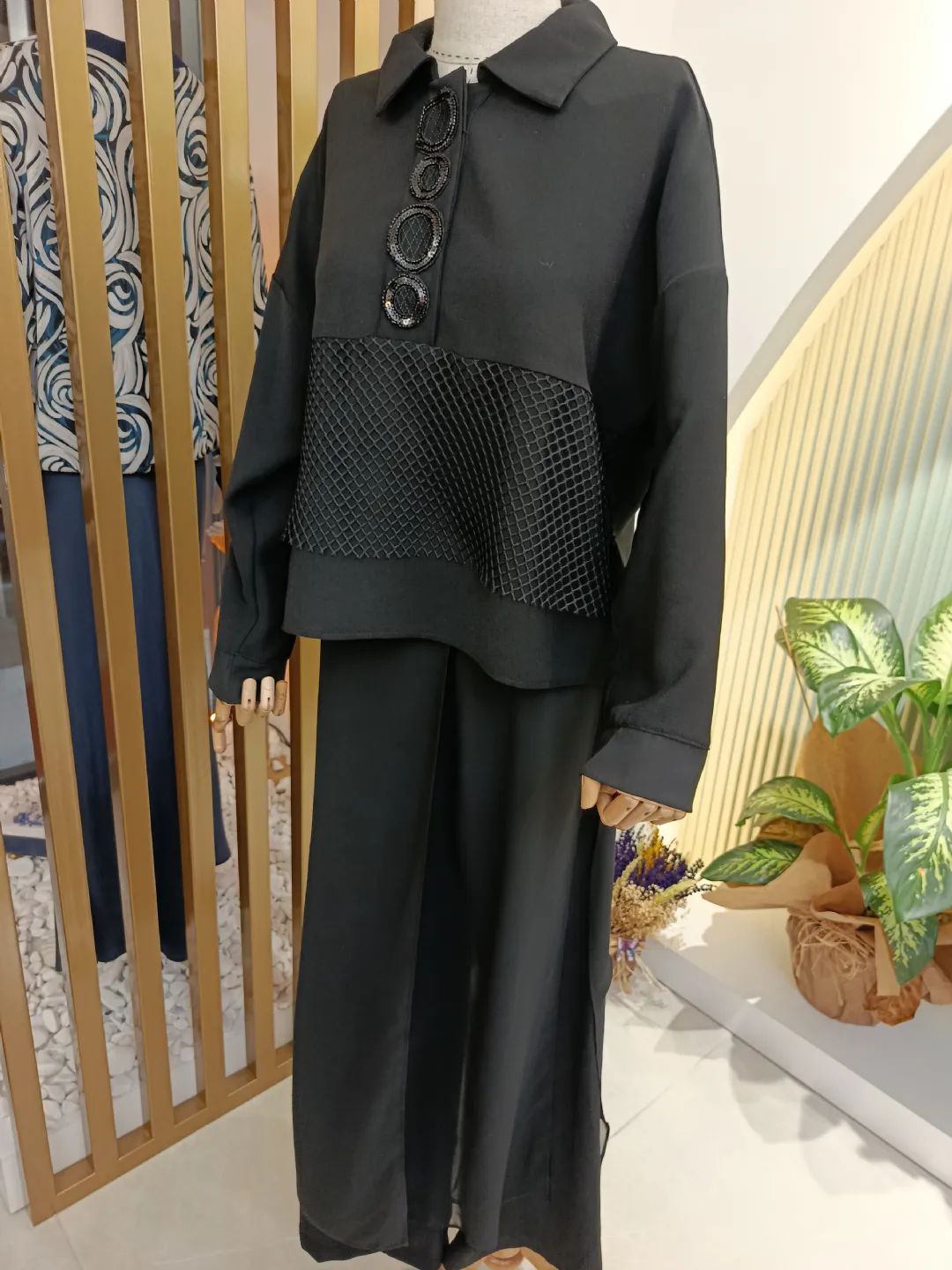 Etek Pantolonlu �kili Tak�m