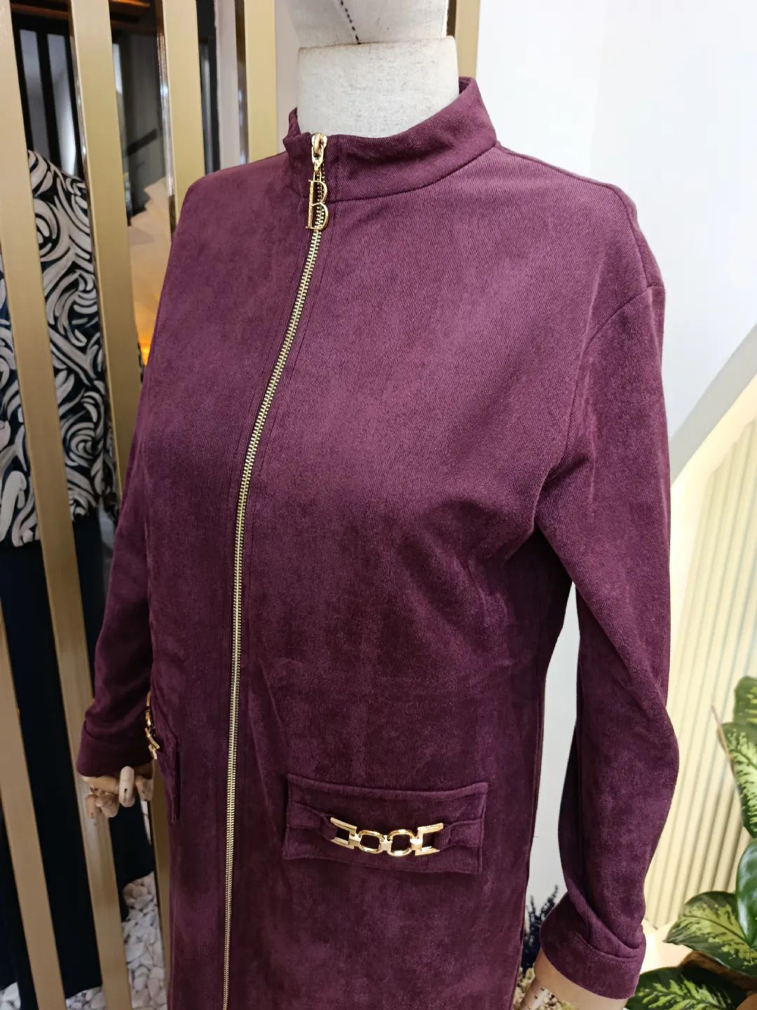 Fermuarli-Kadife-Ikili-Takim-Visne