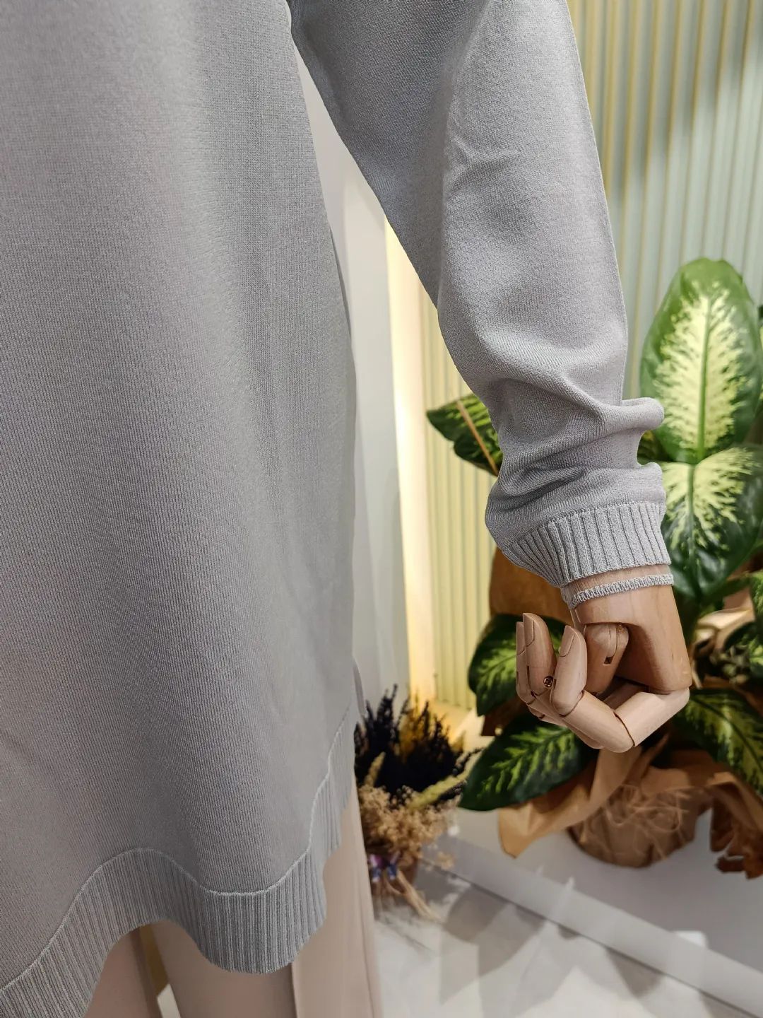 F�rf�r Detayl� Rayon Tunik Gri