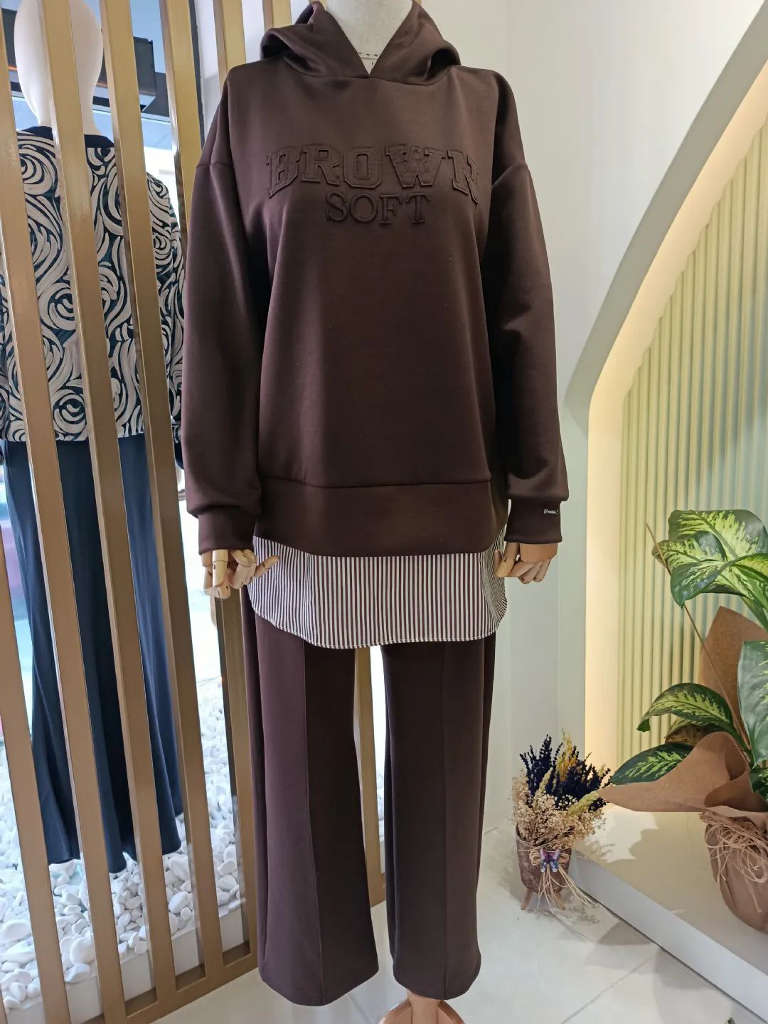 Kapisonlu-Oysho-Takim-Kahverengi