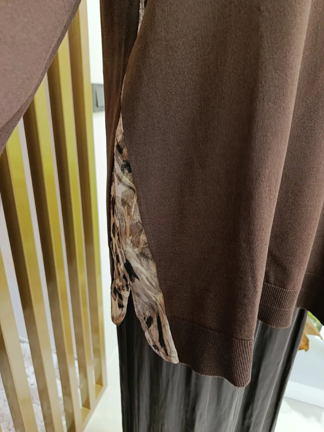 Leopar-Kumas-Kombinli-Tunik-Kahve