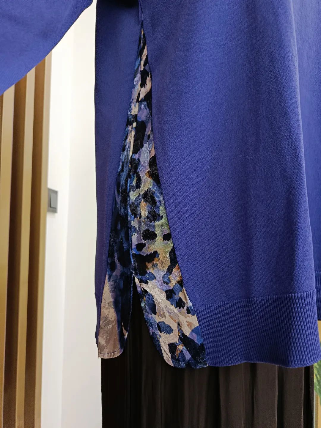 Leopar Kuma� Kombinli Tunik Mor