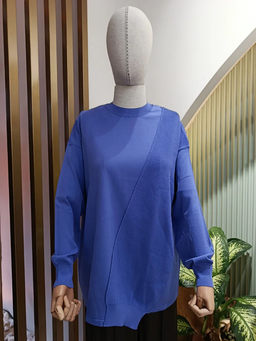 �rg� Detayl� Rayon Tunik A��k Mor