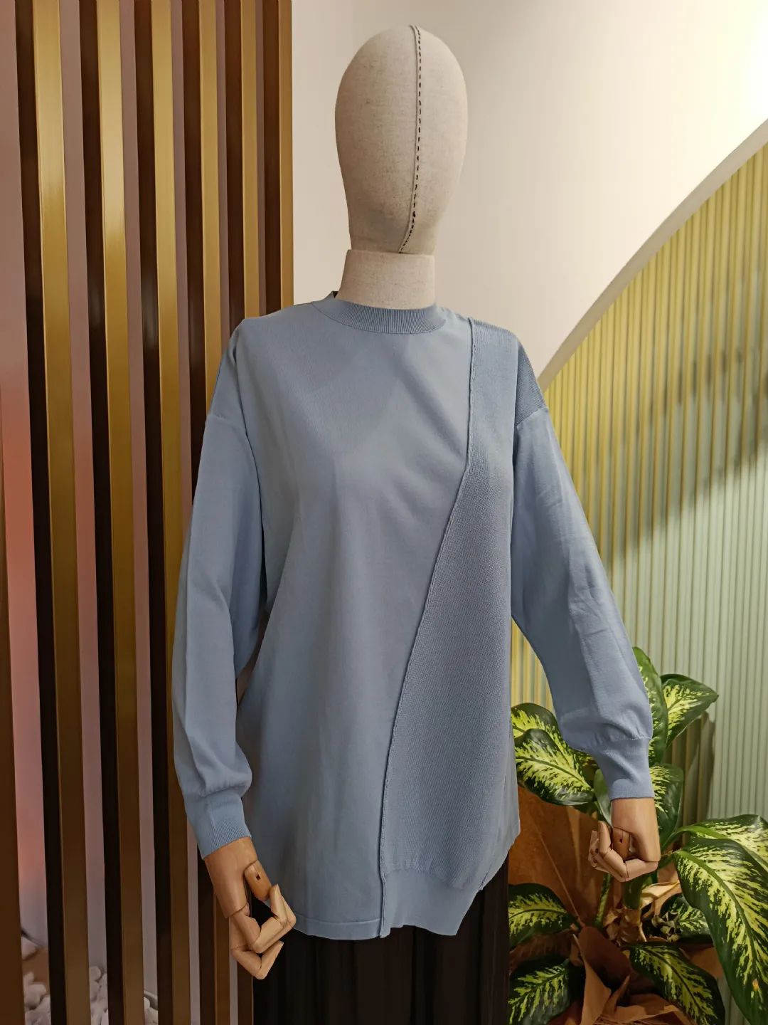 Orgu-Detayli-Rayon-Tunik-Bebe-Mavisi