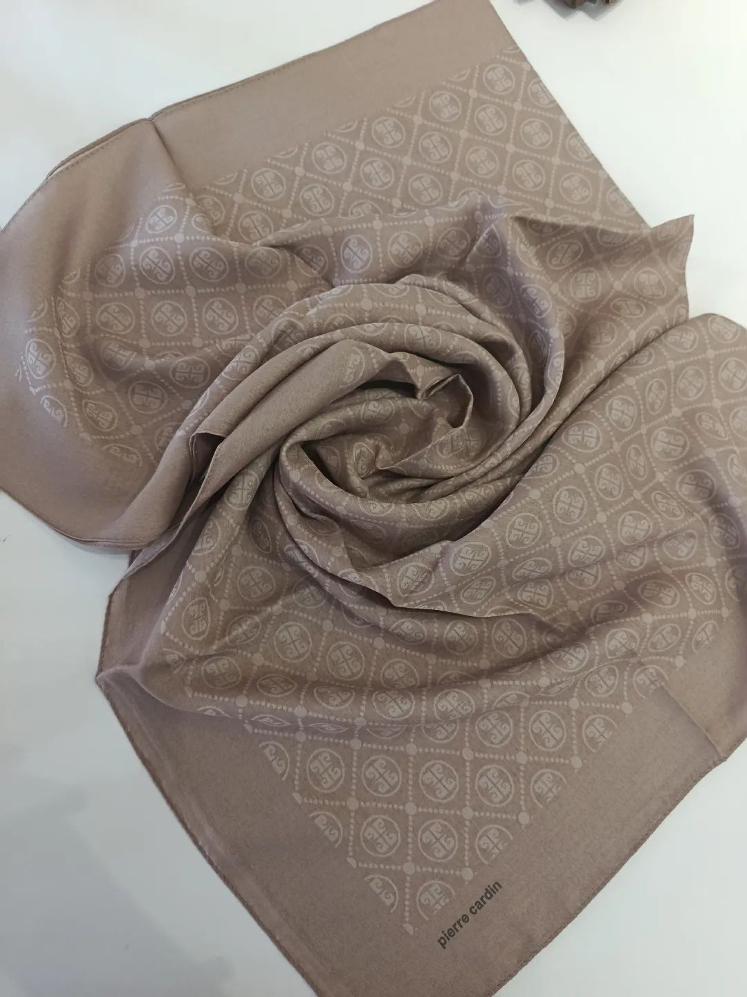 Pierre-Cardin-Pamuk-Ipek-Esarp-Camel