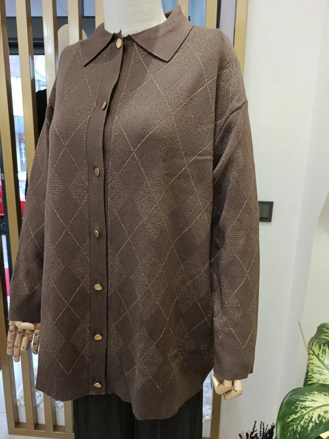 Polo Yakal� Triko H�rka Kahve