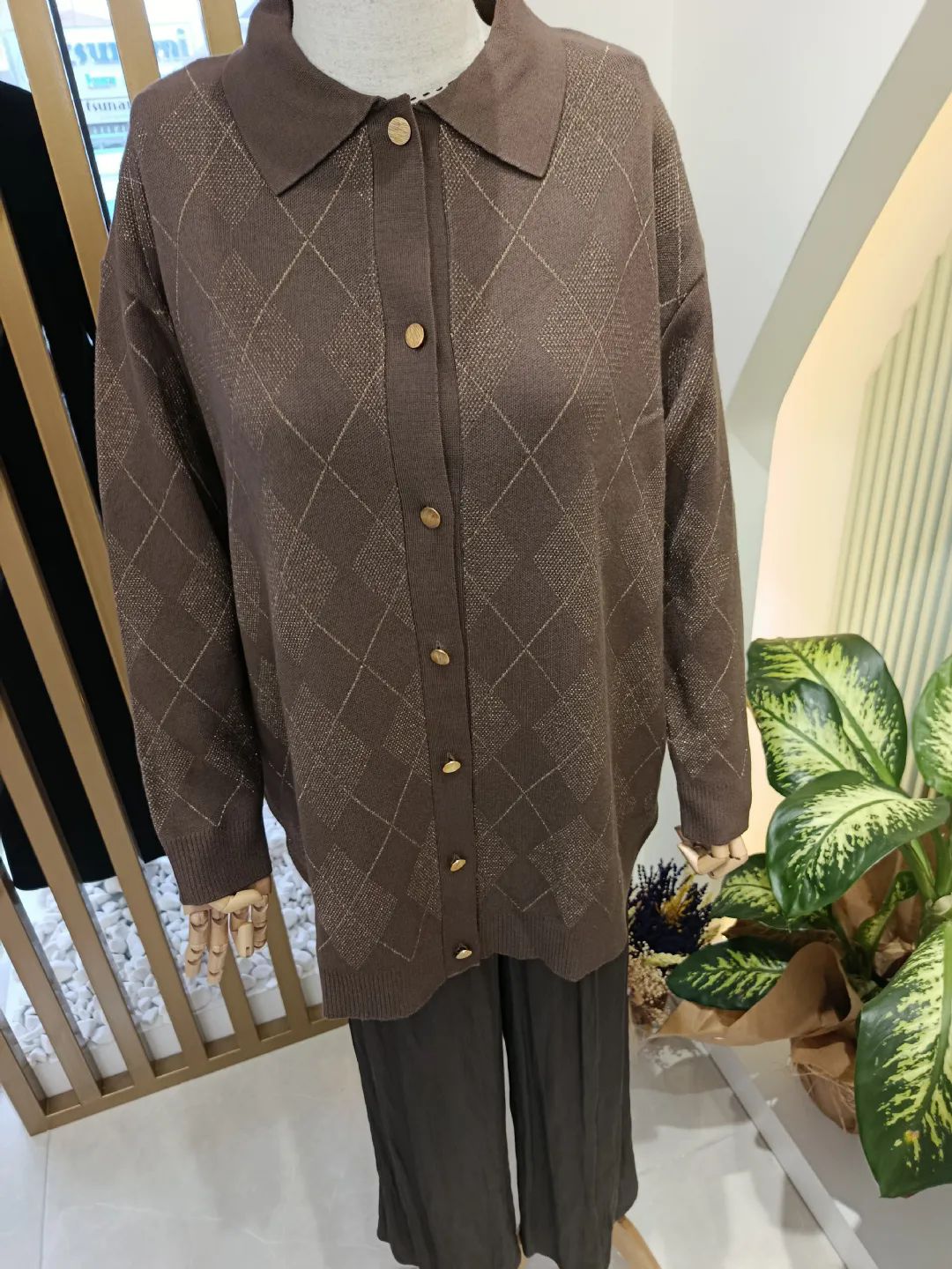 Polo Yakal� Triko H�rka Kahve