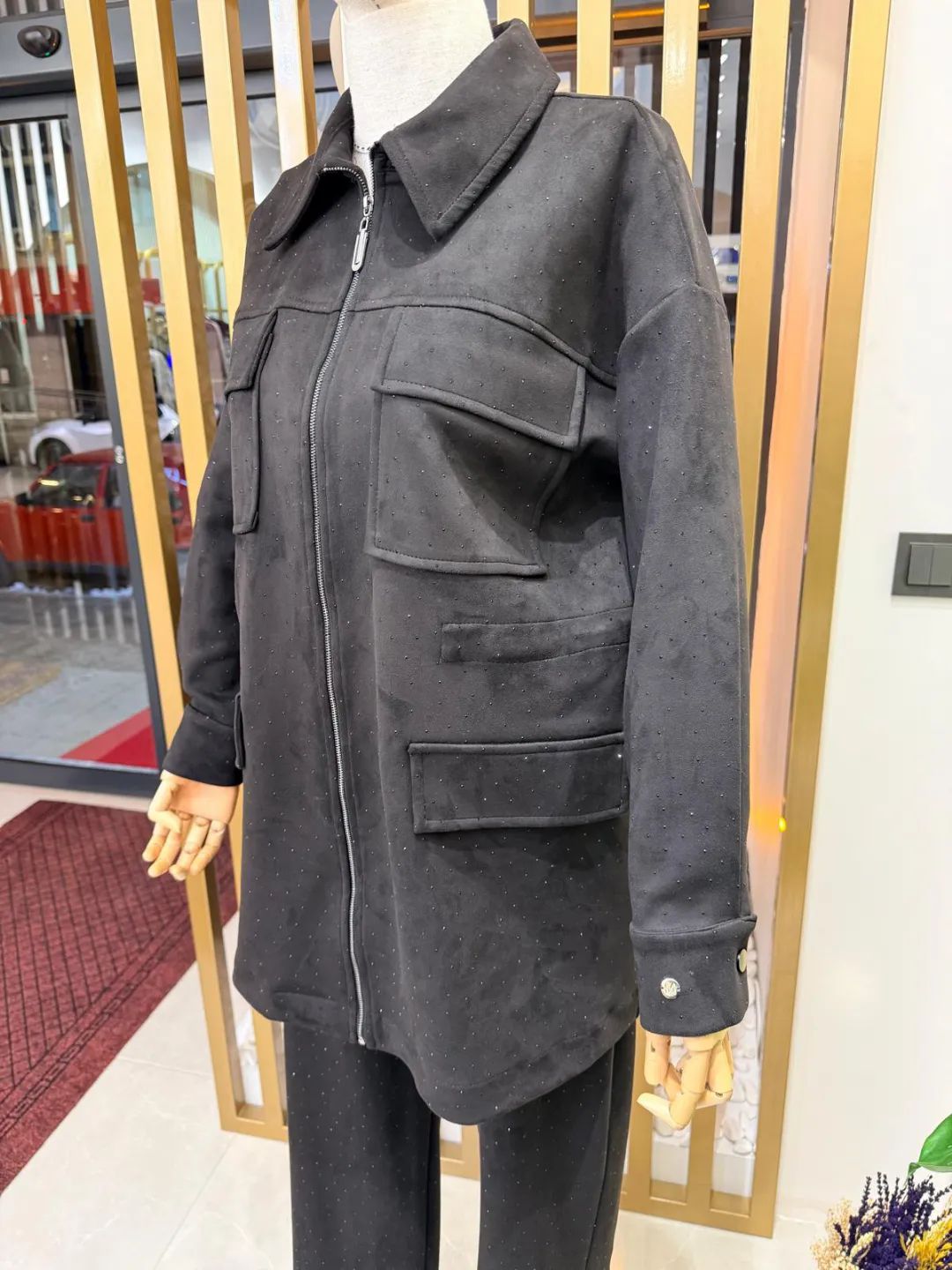 Serpme Ta�l� S�et Tak�m Siyah