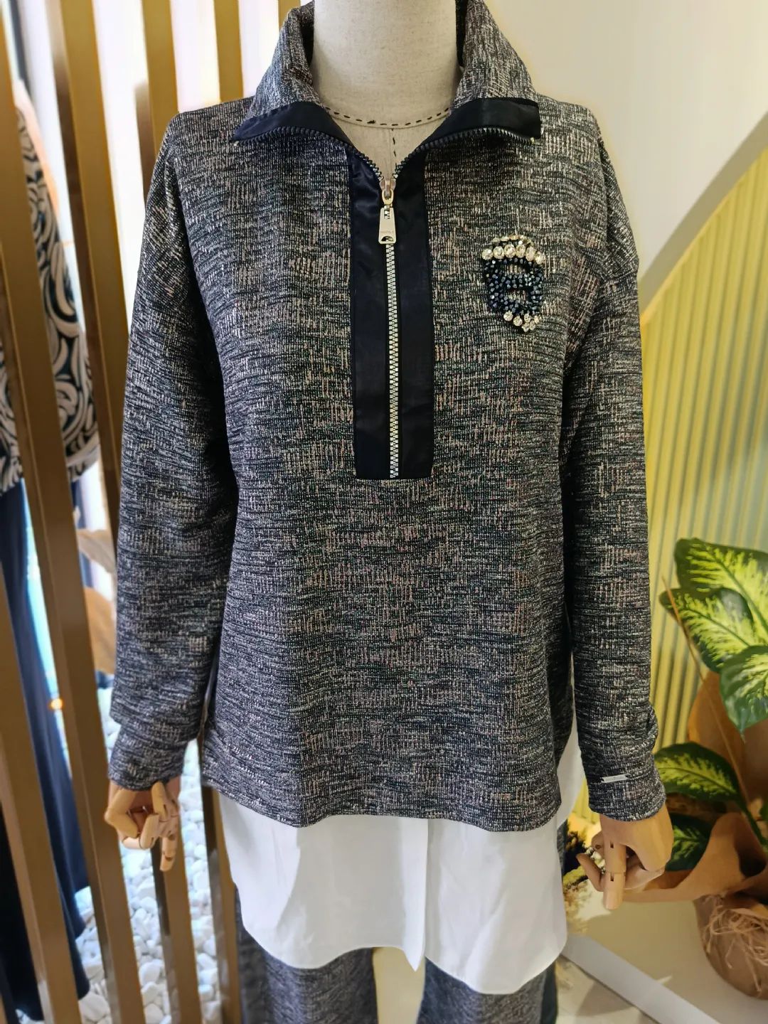 Ta� Aksesuarl� Tak�m Lacivert