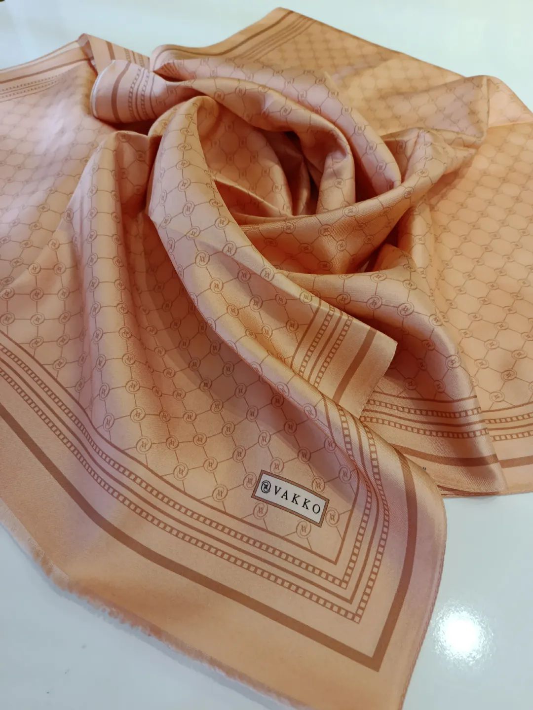 Vakko-Monogram-Twill-Ipek-Sal-Somon